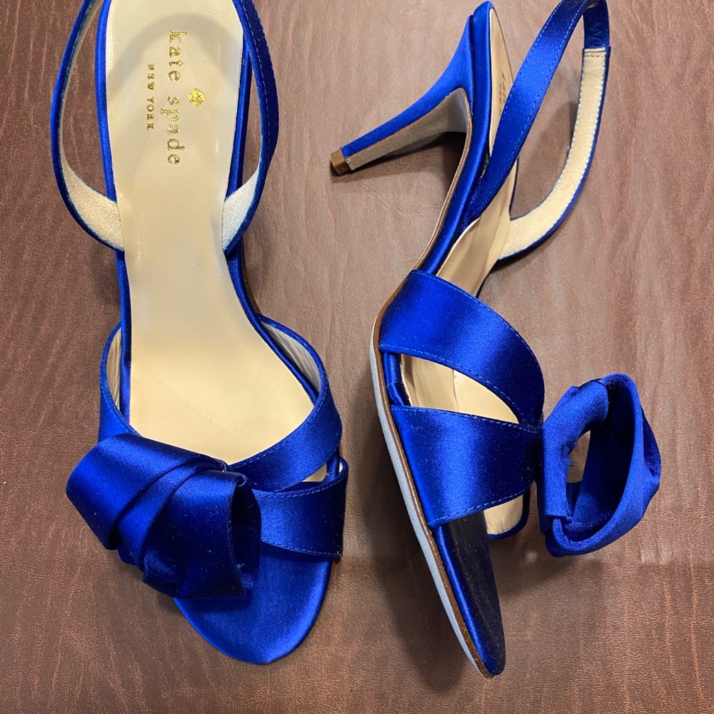 Kate Spade Blue Satin Women's Heels Sz 8
NEW